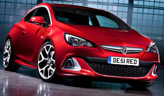 New Vauxhall Astra VXR front view