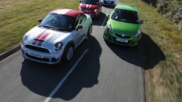 Mini Coupe v Corsa Nurburgring v Clio 200 Cup v Abarth 695