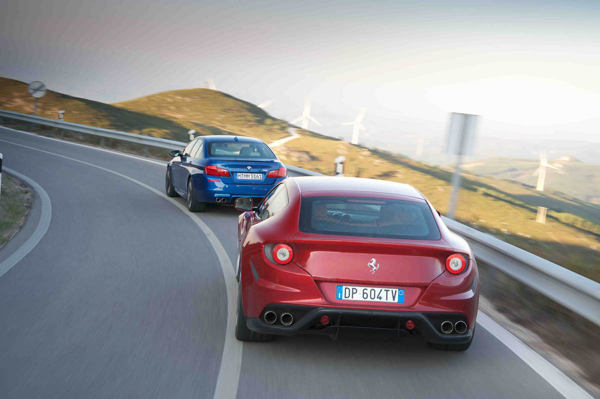 Ferrari FF and BMW M5