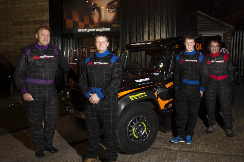 Armed forces link with electric go-kart track
