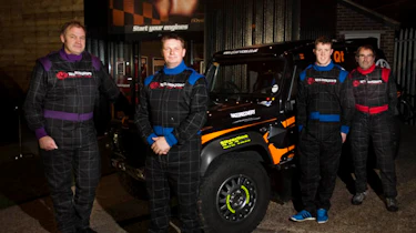 Armed forces link with electric go-kart track