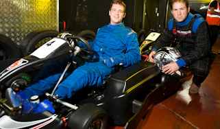 Armed forces link with electric go-kart track