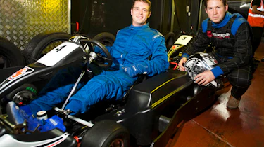 Armed forces link with electric go-kart track