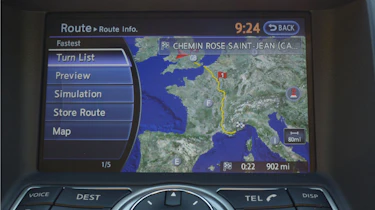 Infiniti G37S Coupe satnav