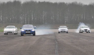 BMW M5 drag race