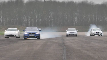 BMW M5 drag race