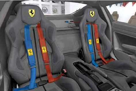 Ferrari 599 HGTE 60F1 seats
