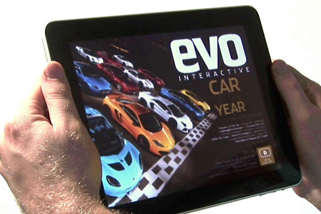 evo magazine iPad edition