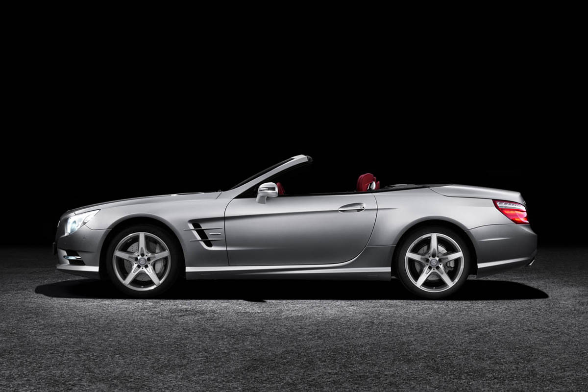 2012 Mercedes-Benz SL roof down