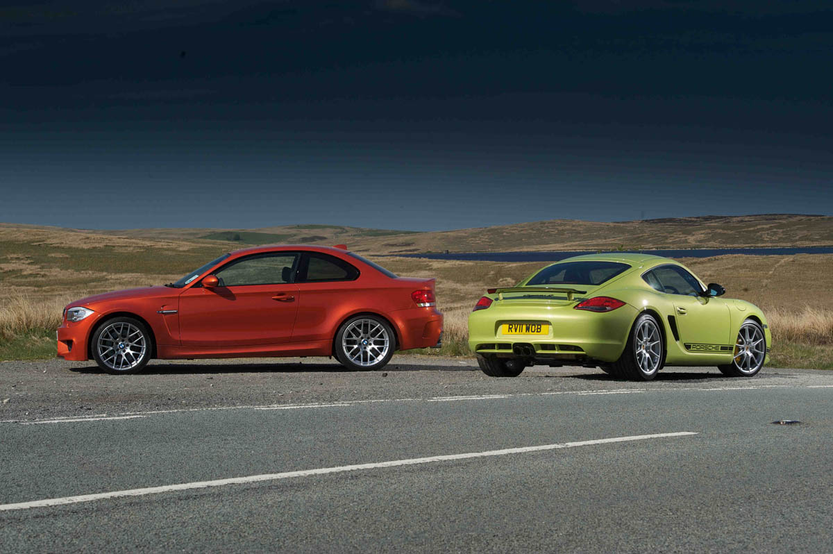 BMW 1-series M Coupe Porsche Cayman R