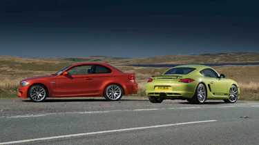 BMW 1-series M Coupe Porsche Cayman R