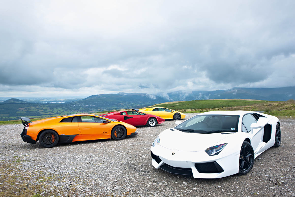 Lamborghini Aventador meets Countach, Diablo, Murcielago