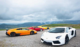 Lamborghini Aventador meets Countach, Diablo, Murcielago