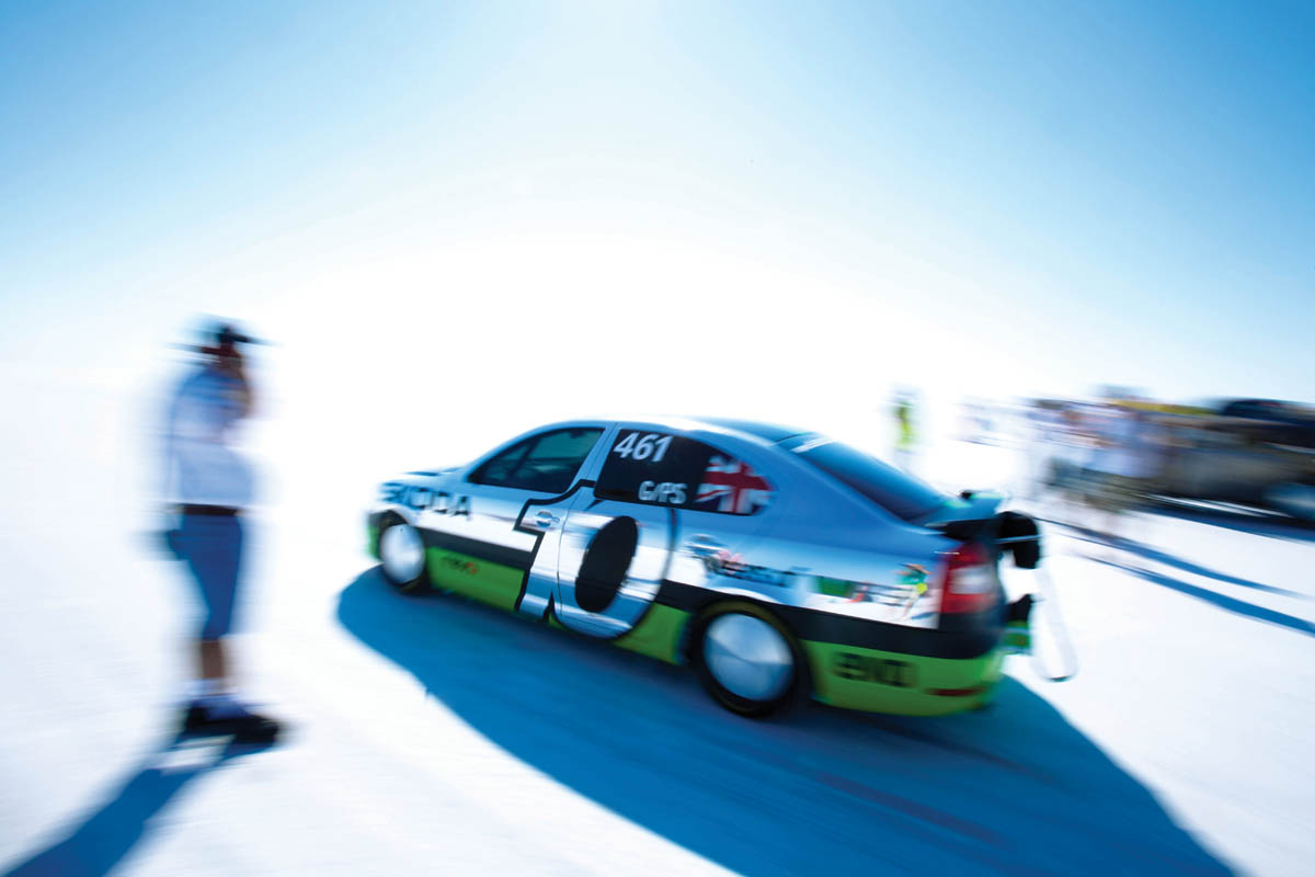 227mph Skoda at Bonneville Speed Week