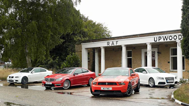 Ford Mustang Boss 302 v BMW M3 v Audi RS5 v Mercedes C63 AMG Coupe