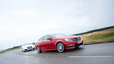 Ford Mustang Boss 302 v BMW M3 v Audi RS5 v Mercedes C63 AMG Coupe