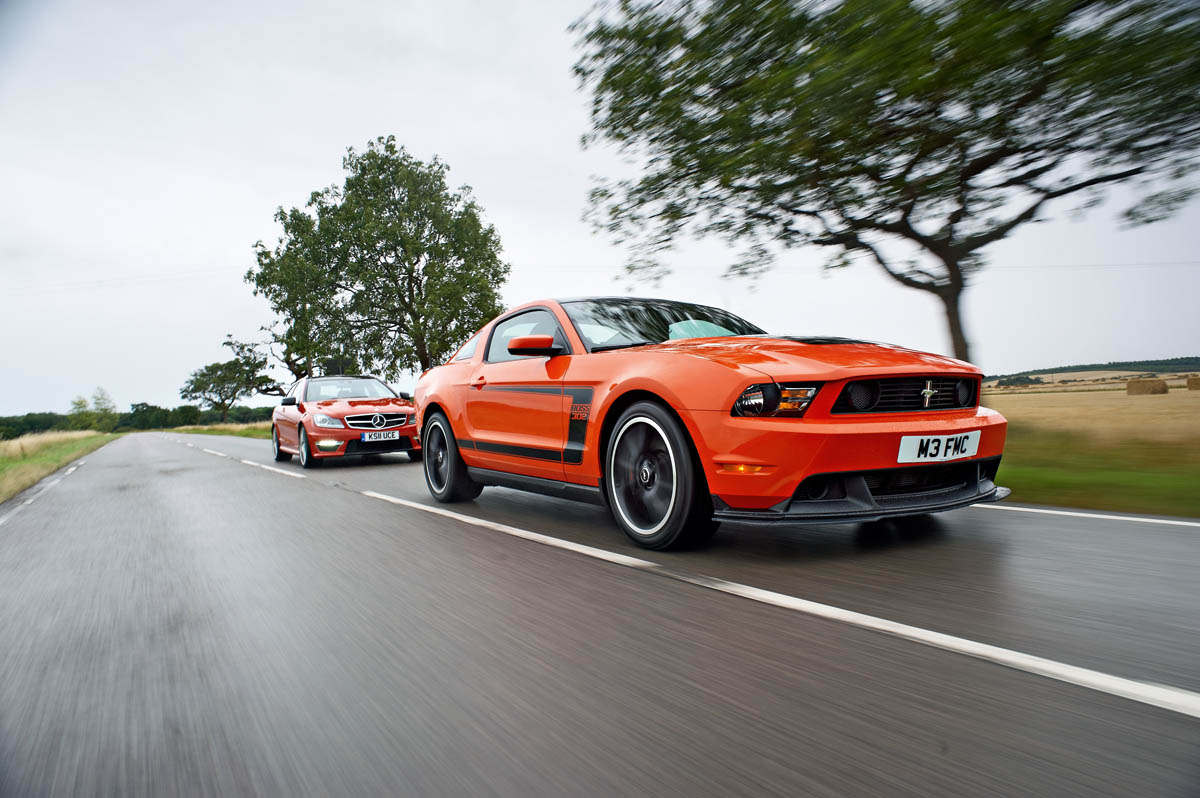 Ford Mustang Boss 302 v BMW M3 v Audi RS5 v Mercedes C63 AMG Coupe