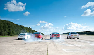 Ford Mustang Boss 302 v BMW M3 v Audi RS5 v Mercedes C63 AMG Coupe