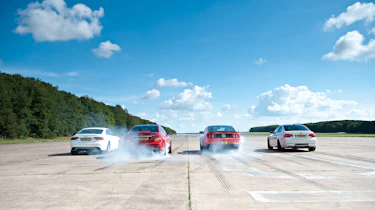 Ford Mustang Boss 302 v BMW M3 v Audi RS5 v Mercedes C63 AMG Coupe
