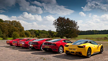 Ferrari 458 Italia meets 308, 348, F355, 360 and F430