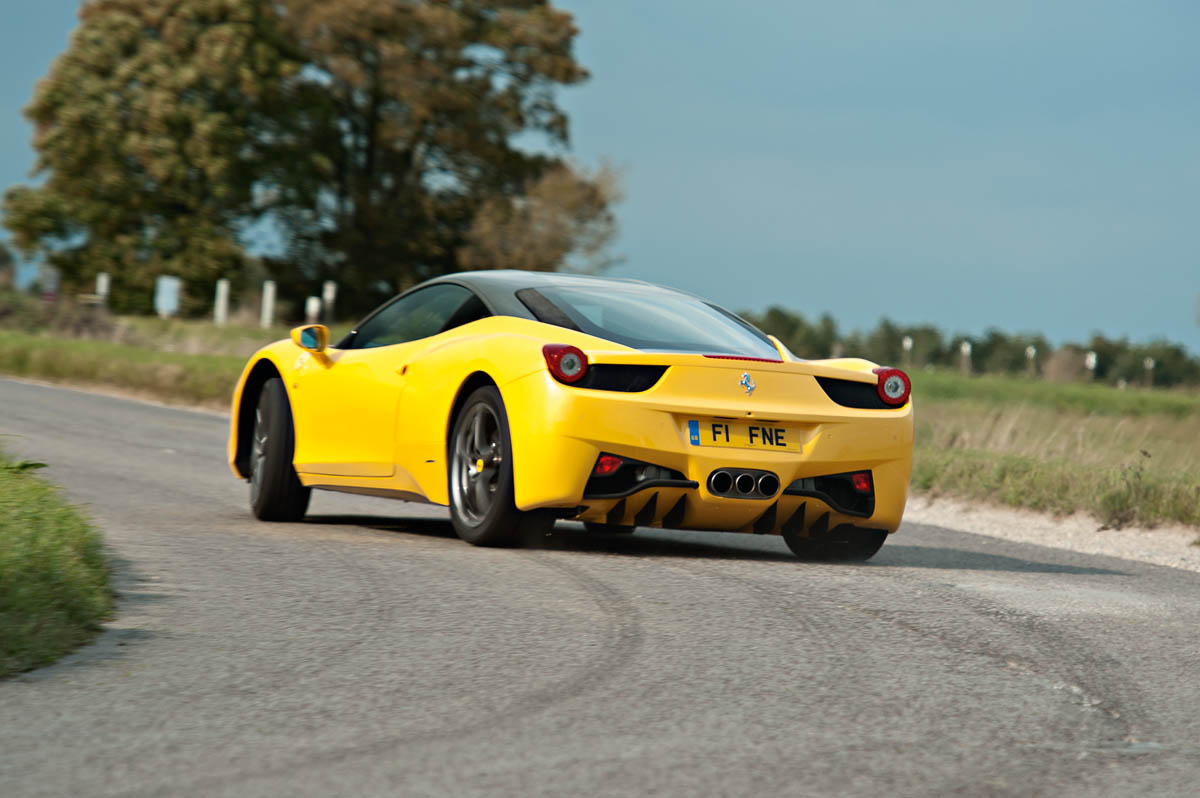 Ferrari 458 Italia sideways