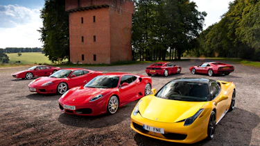 Ferrari 458 Italia meets 308, 348, F355, 360 and F430