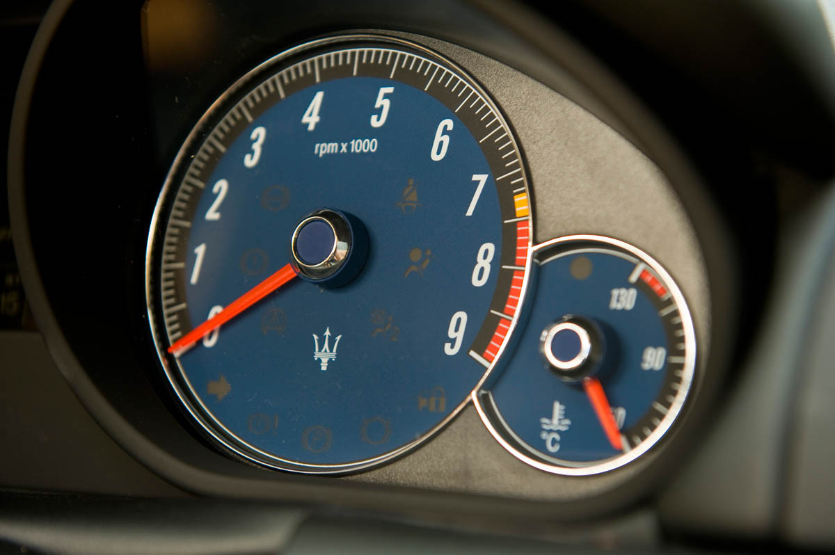 Harry Metcalfe's Maserati GranTurismo S dials