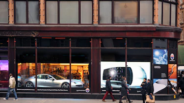 Fisker Karma goes on show at Harrods