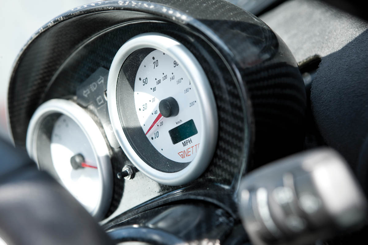 Ginetta G40 R dials