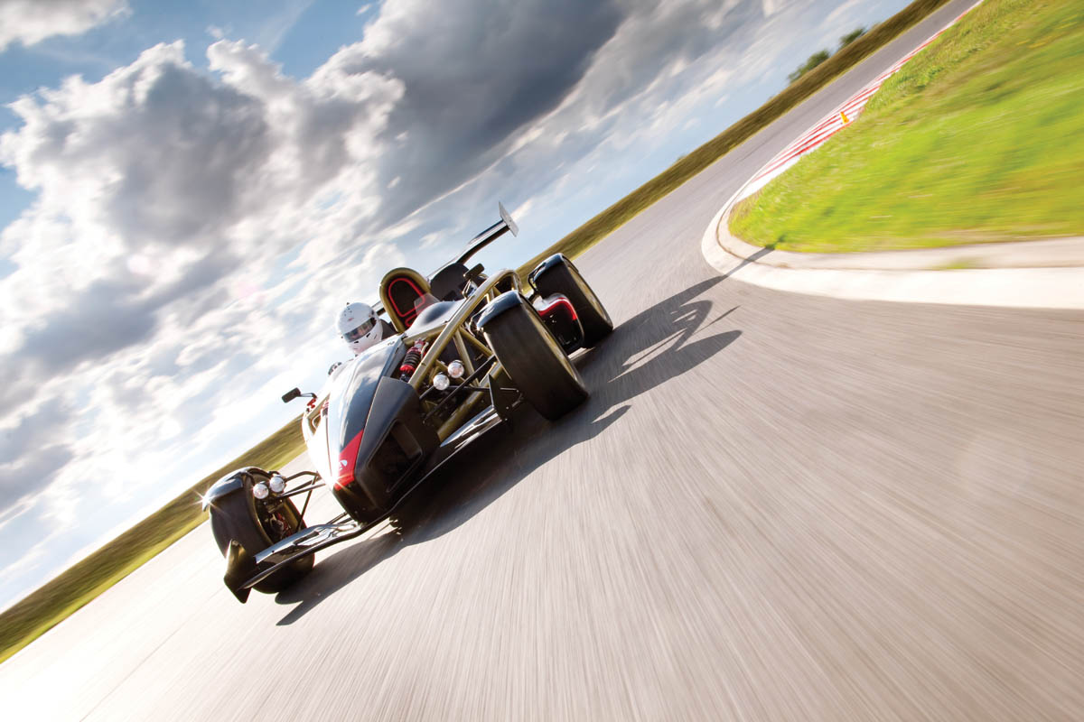 Ariel Atom V8 on track