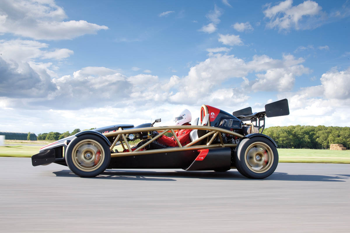 Ariel Atom V8 on track
