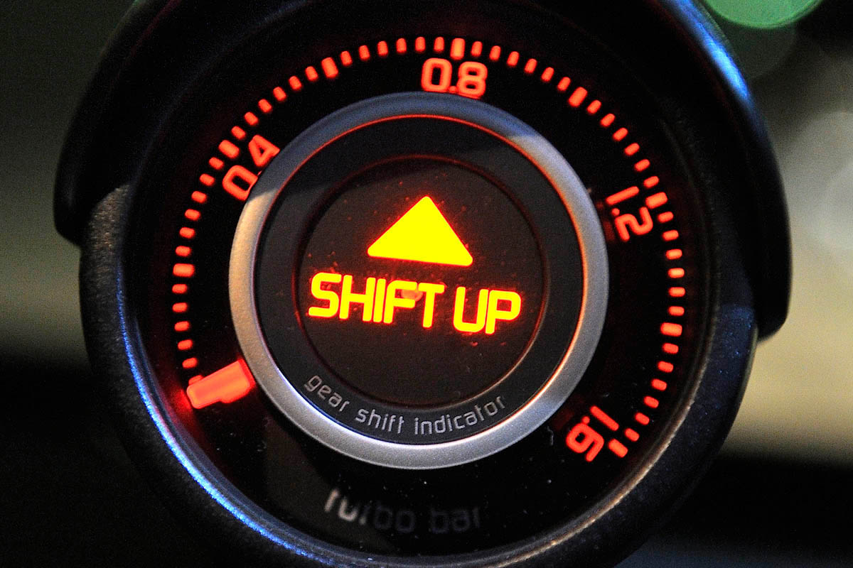 Abarth 500 shift up light