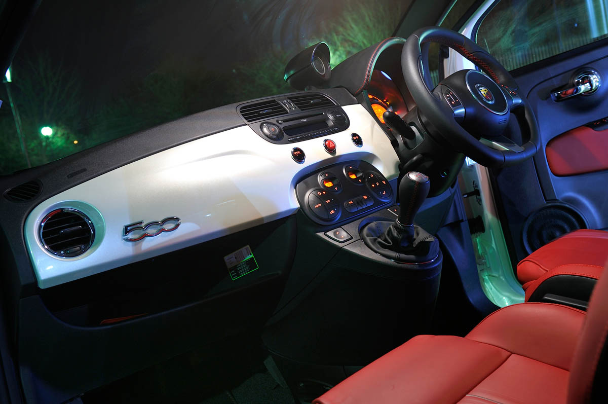 Abarth 500 interior dashboard