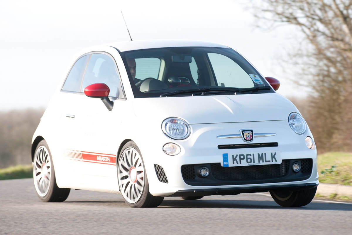Abarth 500 cornering