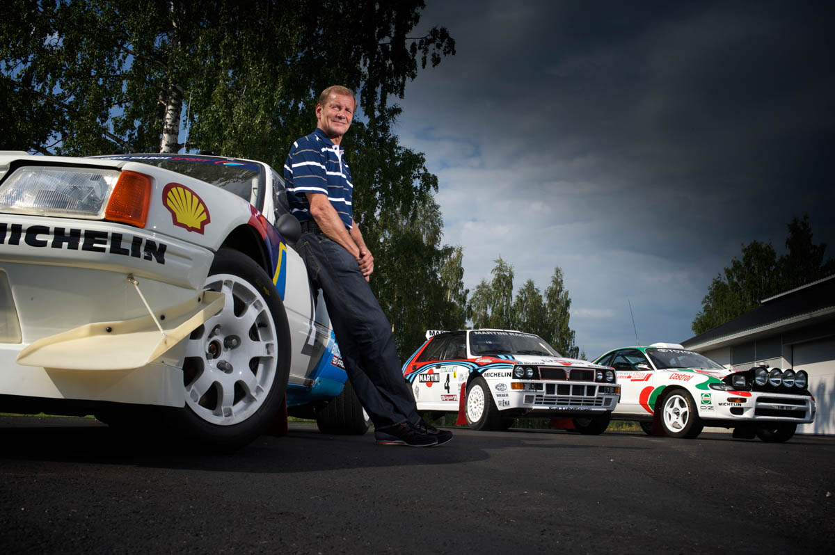 Juha Kankkunen and his rally cars