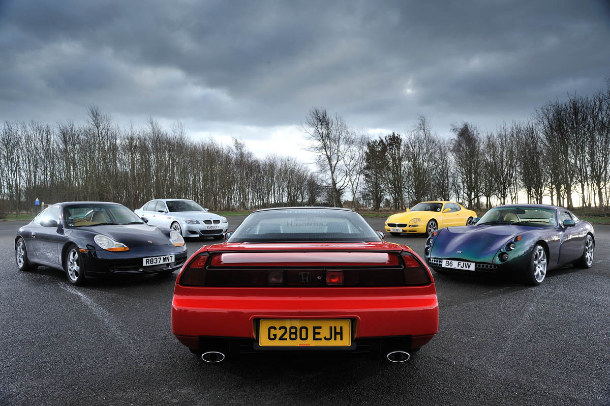 Honda NSX BMW M5 TVR Tuscan Maserati 4200GT Porsche 996