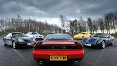 Honda NSX BMW M5 TVR Tuscan Maserati 4200GT Porsche 996