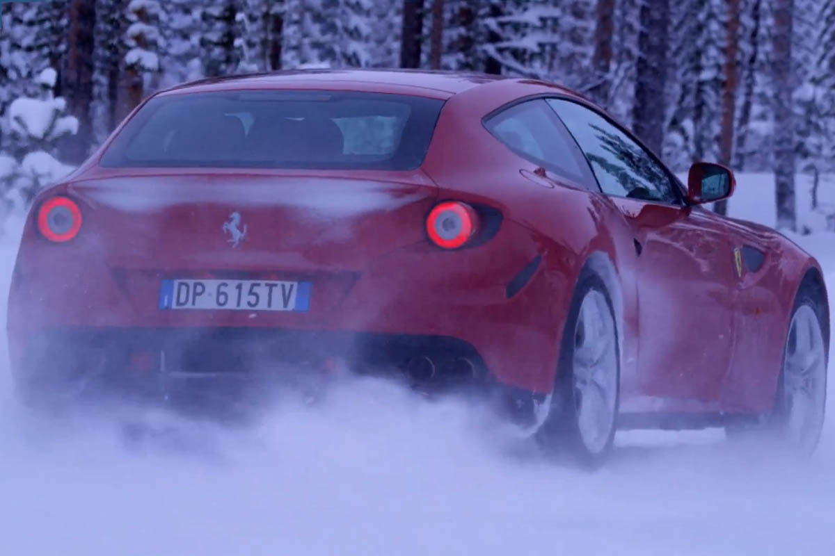 Video: Ferrari FF on ice