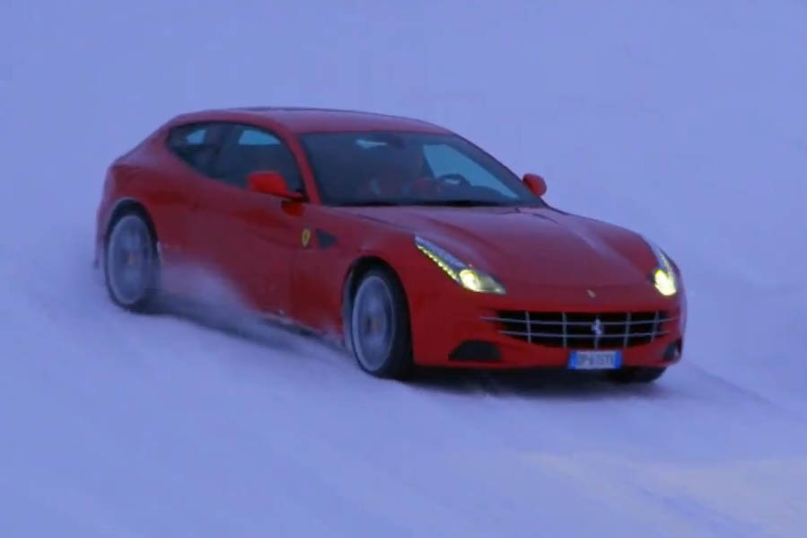 Video: Ferrari FF on ice