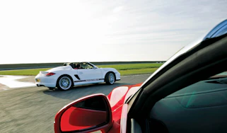 Audi R8 Spyder V8 v Porsche Boxster Spyder
