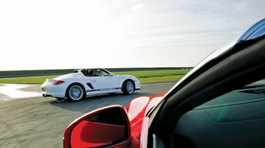 Audi R8 Spyder V8 v Porsche Boxster Spyder