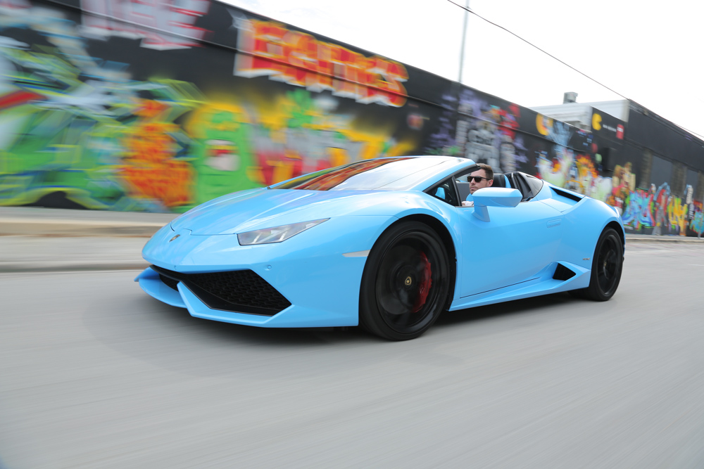 Lamborghini Huracan Spyder - front tracking